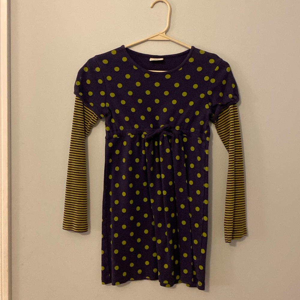 Mini Boden girls tunic top size 11-12. Tie empire waist.